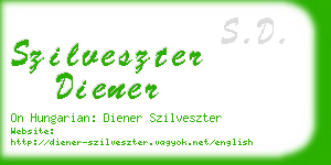 szilveszter diener business card